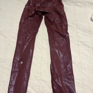 lululemon athletica Shiny Burgundy Pants